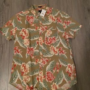 J Crew mens short sleeve button down shirt